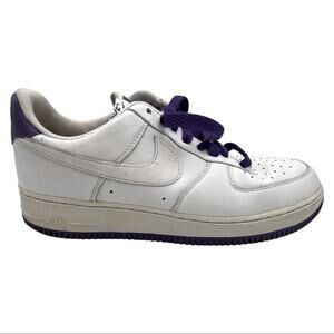 NIKE Air Force 1 Low 'Voltage Purple' White/Voltage Shoes size 10.5 - 315122-115